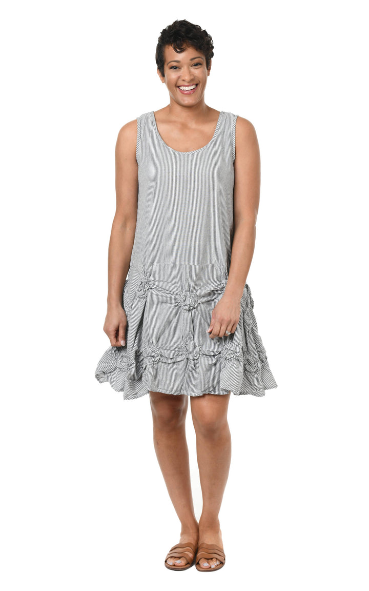 Tulip Clothing - CV379 Matilda Tunic in Ticking Stripe*: S