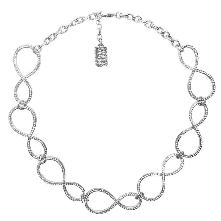Infinity Crystals Necklace  GOLD