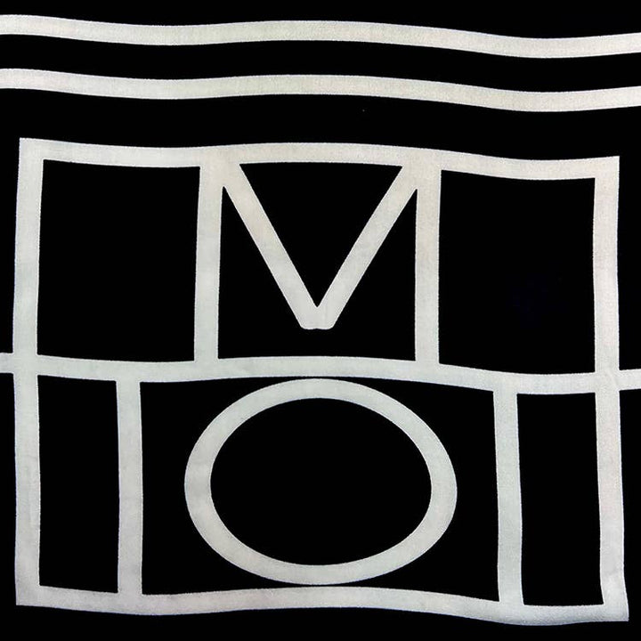 Women's Scarf Geometric : Black