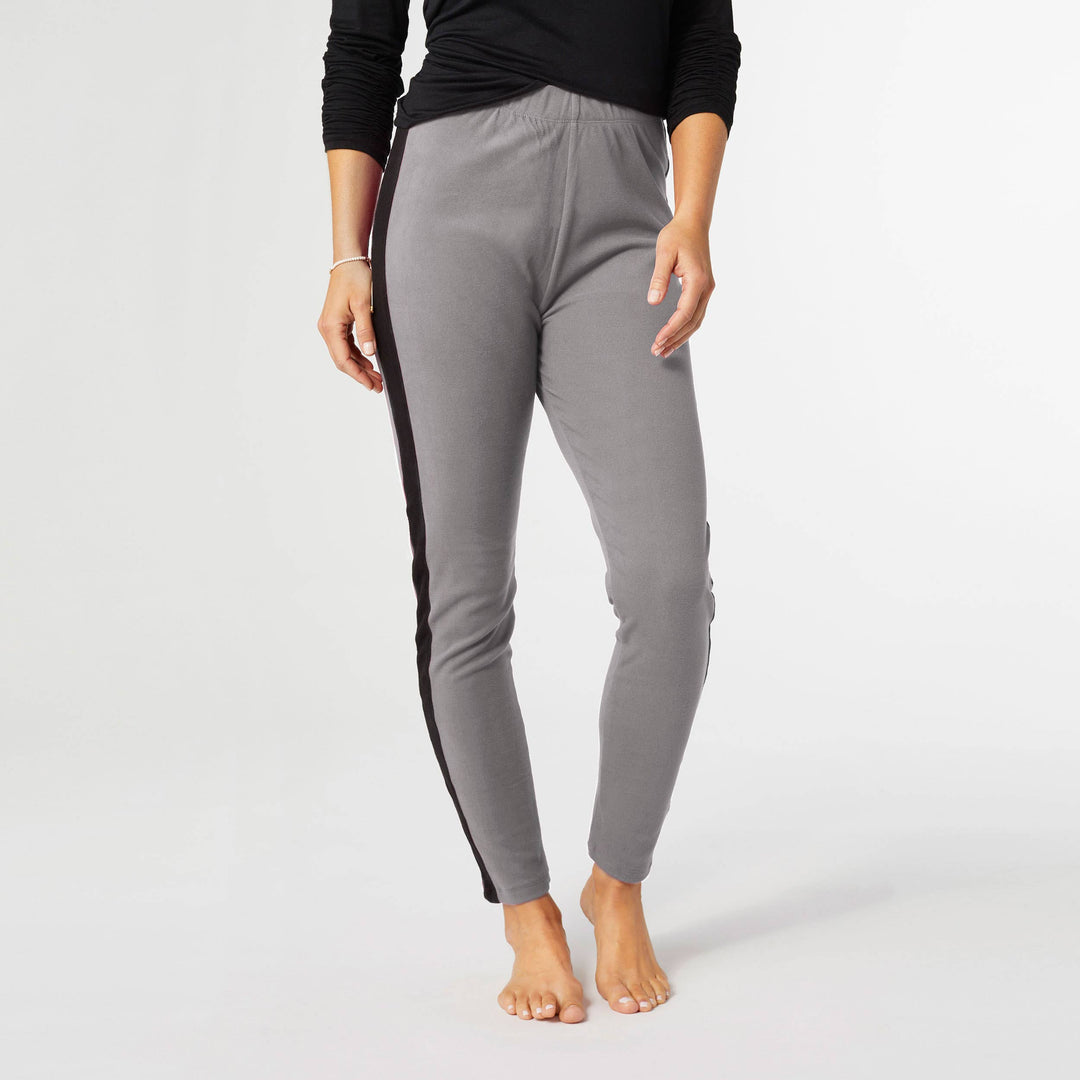 Brushed Legging with Side Stripe: Lagoon / S/M