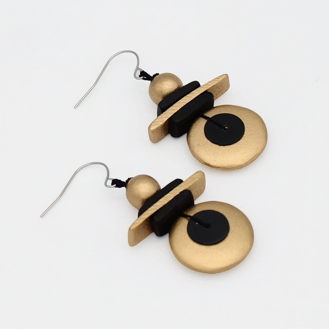 Assuta Gold Drop Earrings