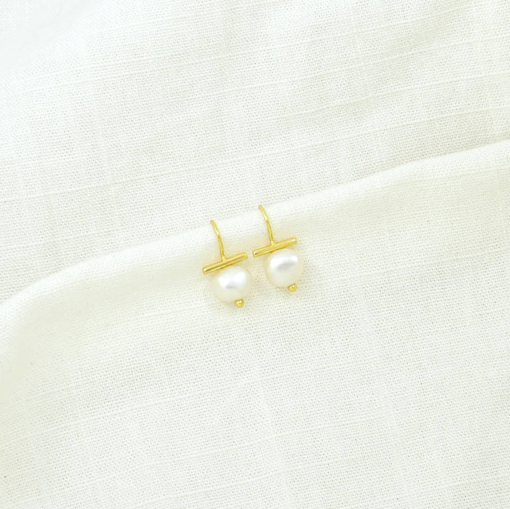 Baroque Pearl Gold Earring