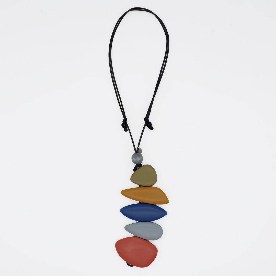 Multi Color StoneStack Necklace