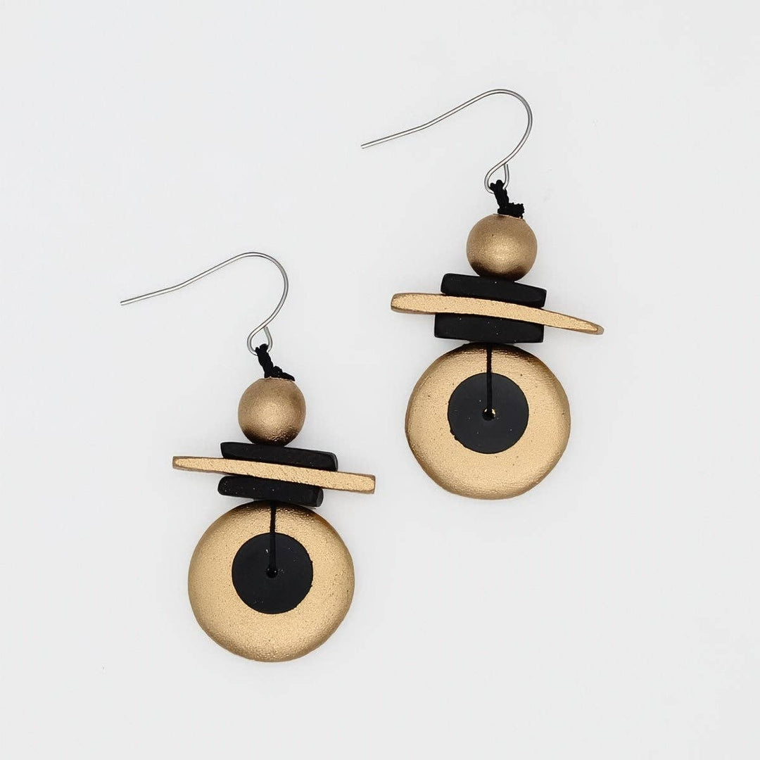 Assuta Gold Drop Earrings
