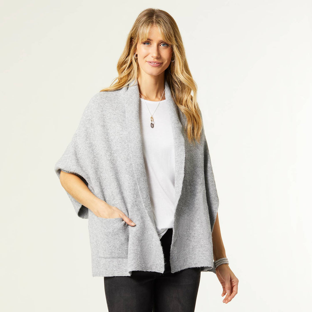 Cardigan Wrap: Taupe Heather / One Size