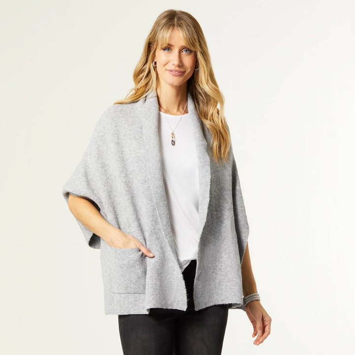 Cardigan Wrap: Taupe Heather / One Size
