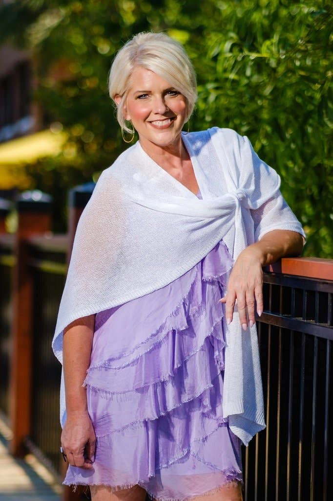 Aliya Cotton Wrap (W108): Bisque