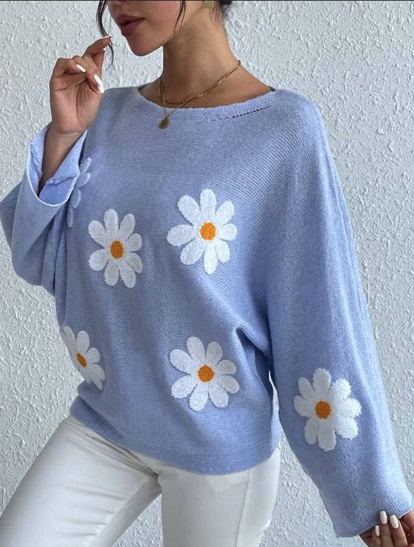 Daisy sweater: Grey / S