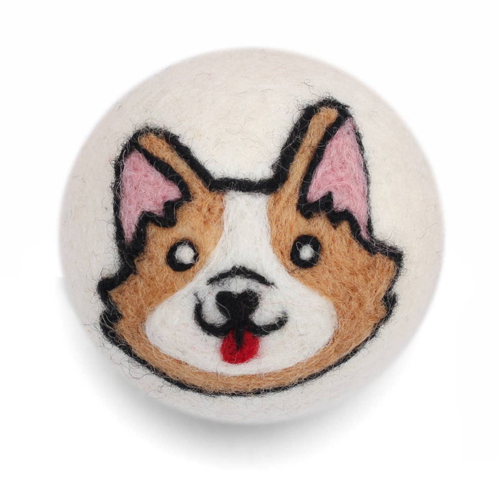DRYER BALL: Dark Brown Dog