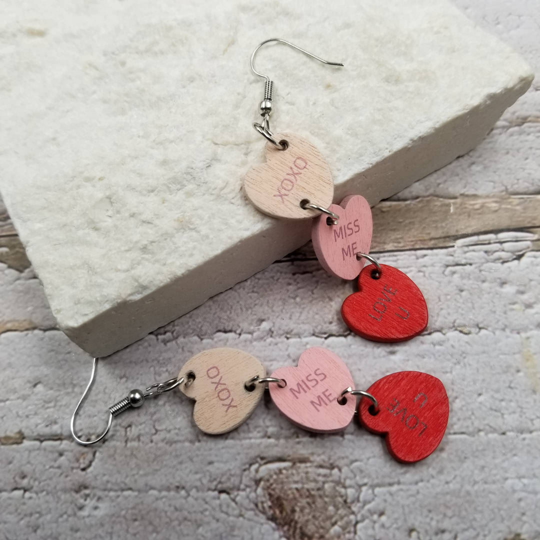 Love Confession Hearts, Earrings