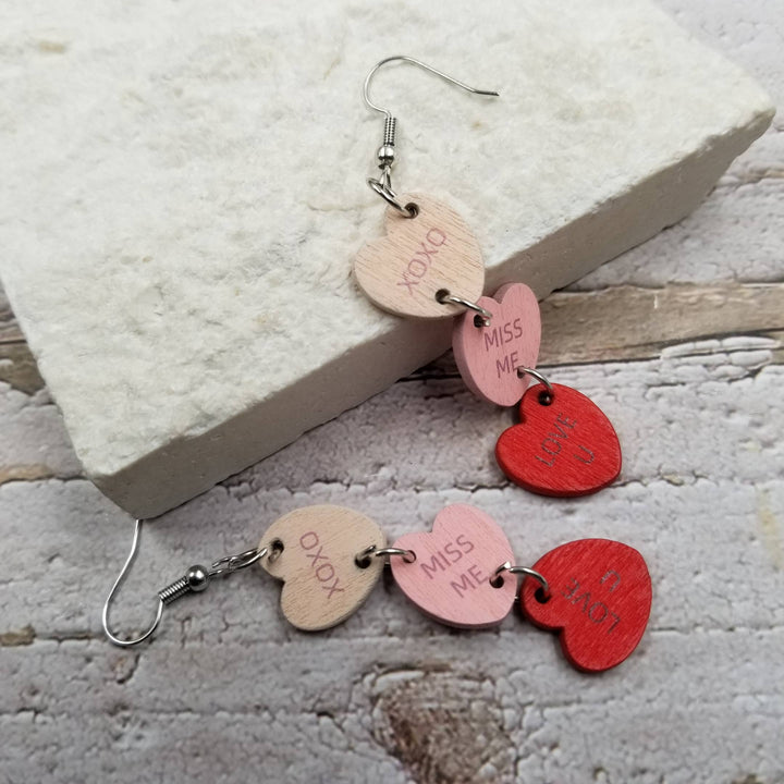 Love Confession Hearts, Earrings