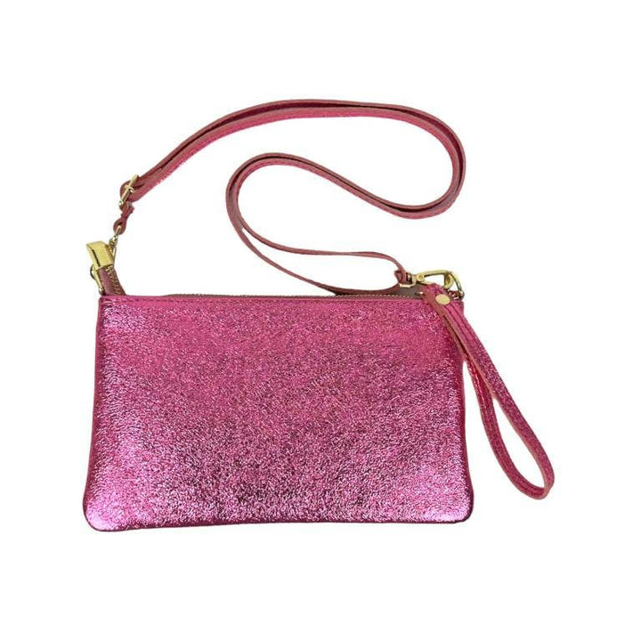 Leather Bag with Shiny: Money