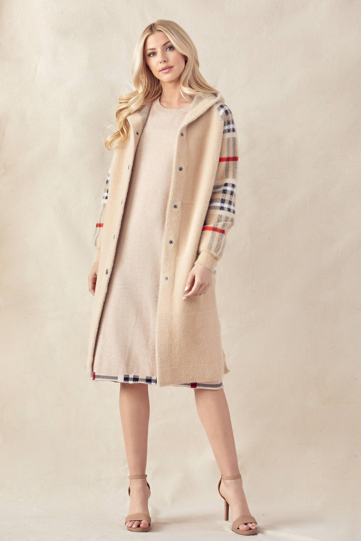 Sonnai Sweater Coat: Grey / XL / 52092