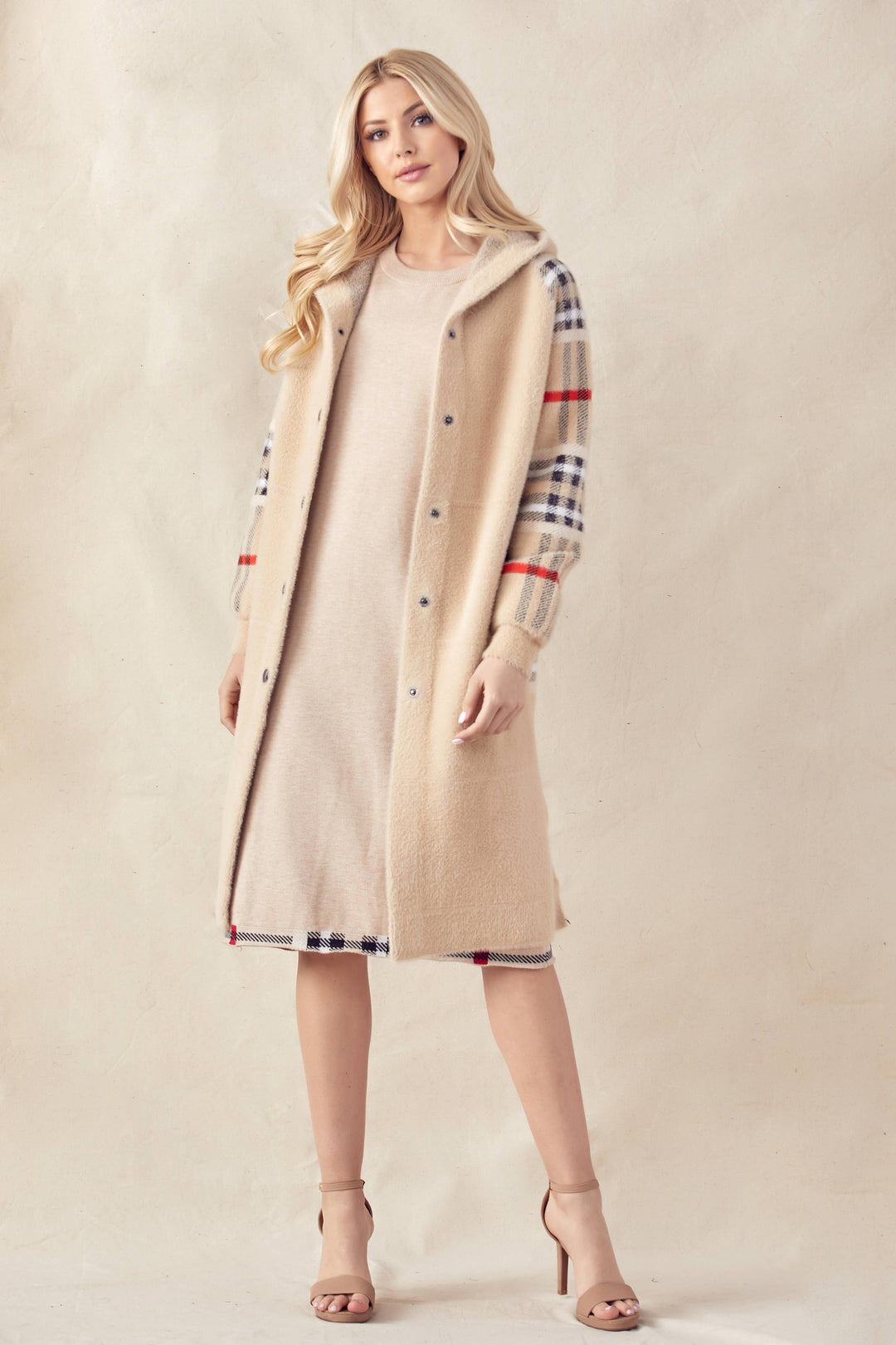 Sonnai Sweater Coat: Grey / S / 52092