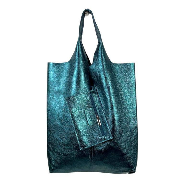 Leather Square Bag:Bronze