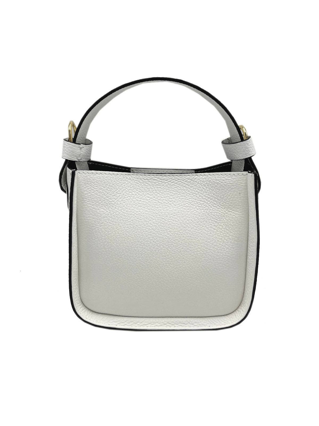 leather bag, Made in Italy, 112303: Blk