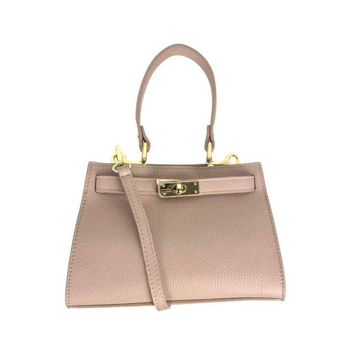 Small leather handbag Taupe