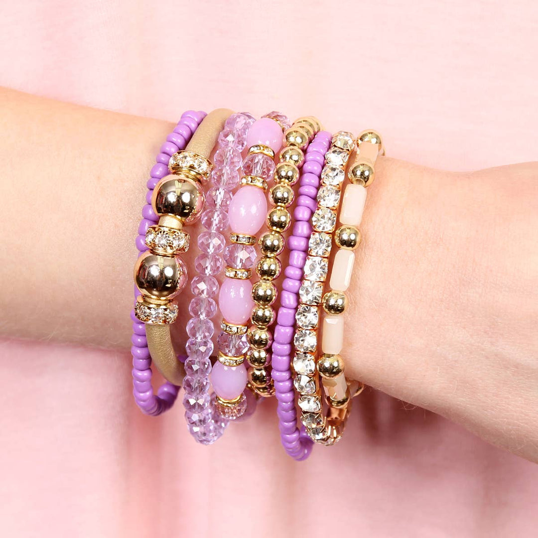 MULTI LINE BRACELET: BLACK