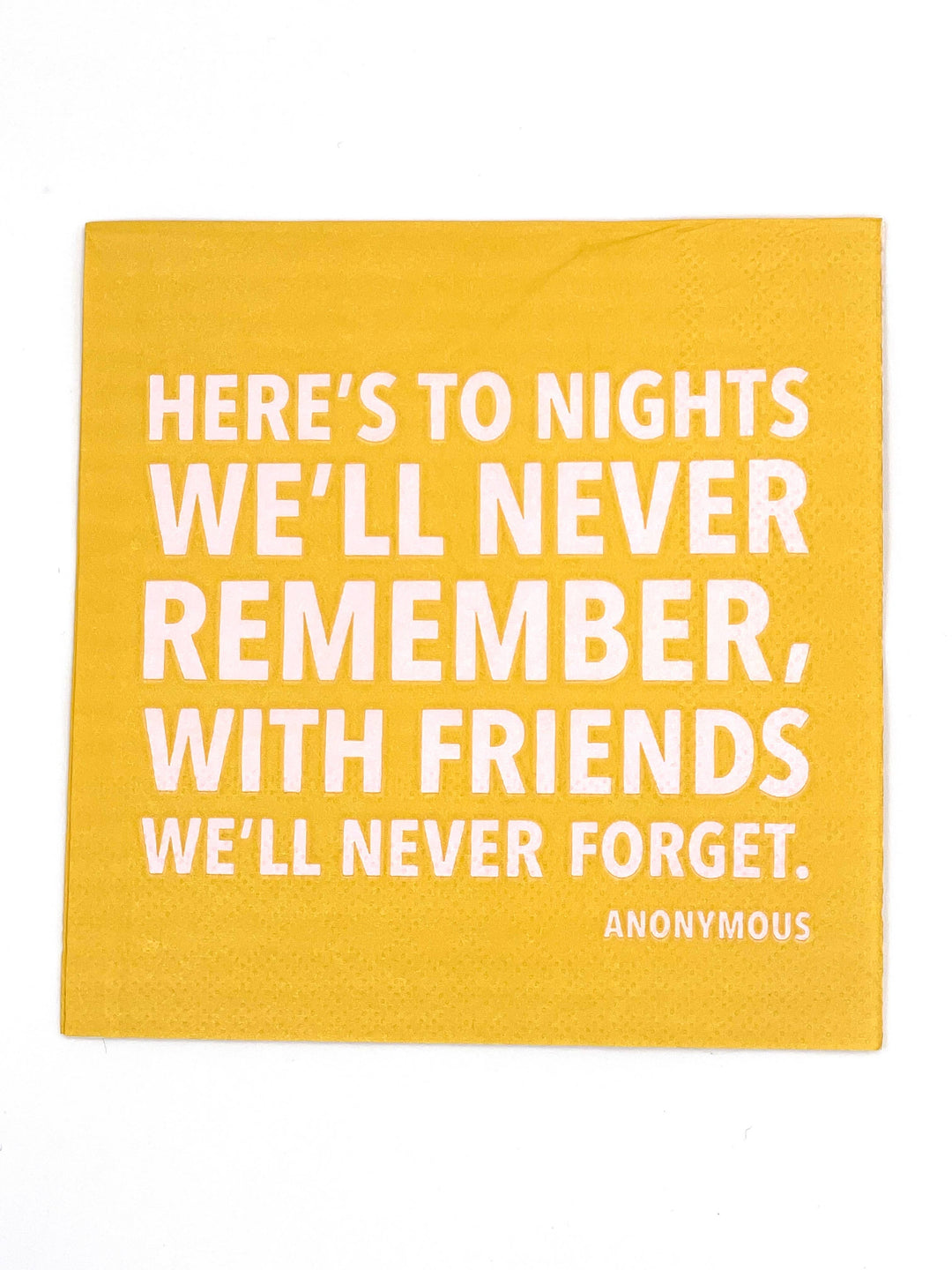 Party Napkins | To Nights We'll Never forget