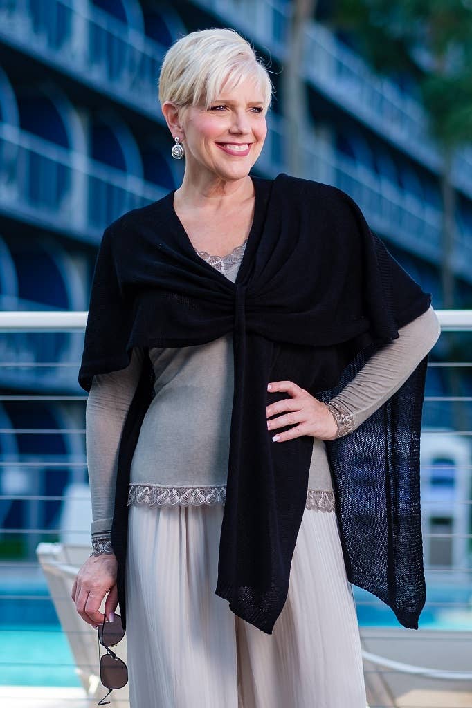 Aliya Cotton Wrap (W108): Bisque