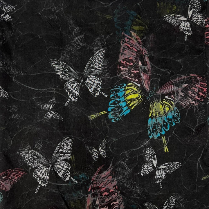 Butterfly print scarf: Baby Pink