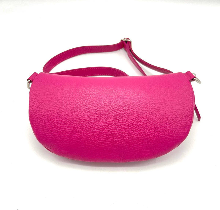Leather Waist Bag, Made in Italy: 112466: Orange
