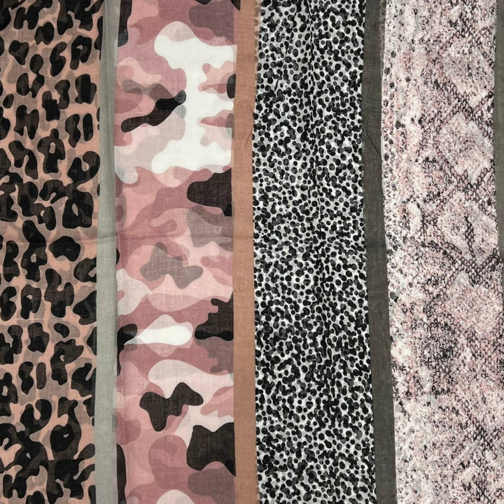 Animal print scarf: Pink