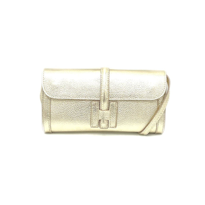 Leather clutch, Made in Italy,112532: Camel