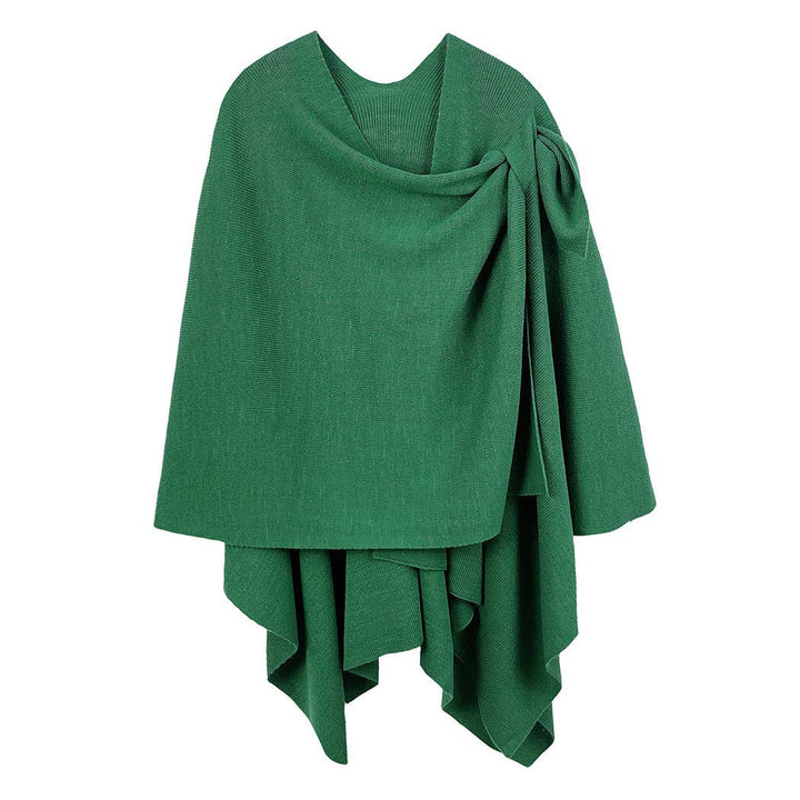 Ruana with Shoulder Strap: TAUPE