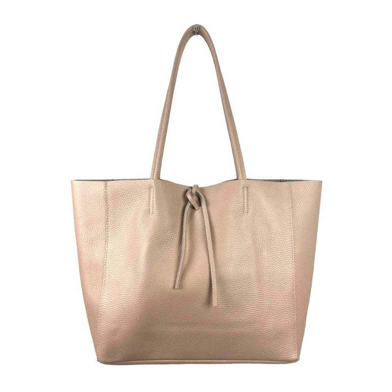 Leather Shopper: Yellow