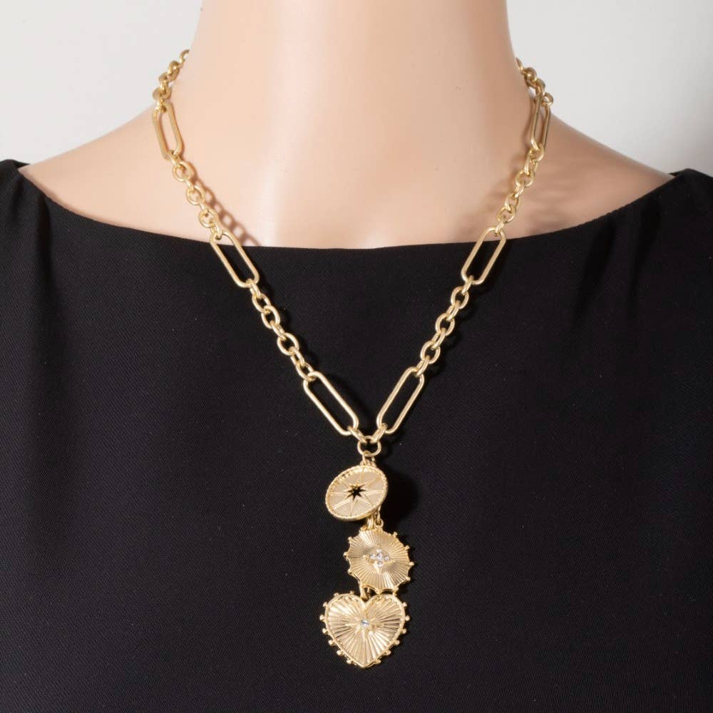 Intricate Heart/Coin Neck