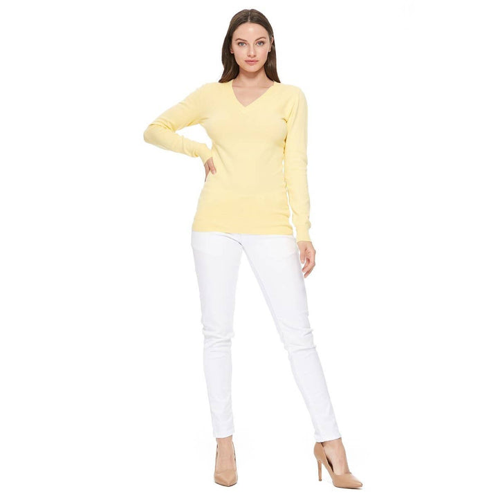 V-Neck Soft Sweater  MK5501: NAVY / XL