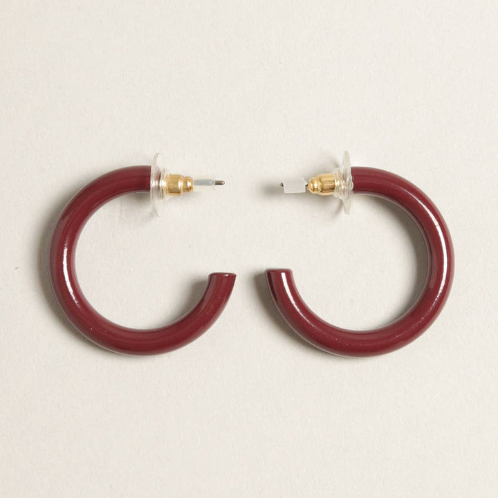 Hoop Post Earring / PINK