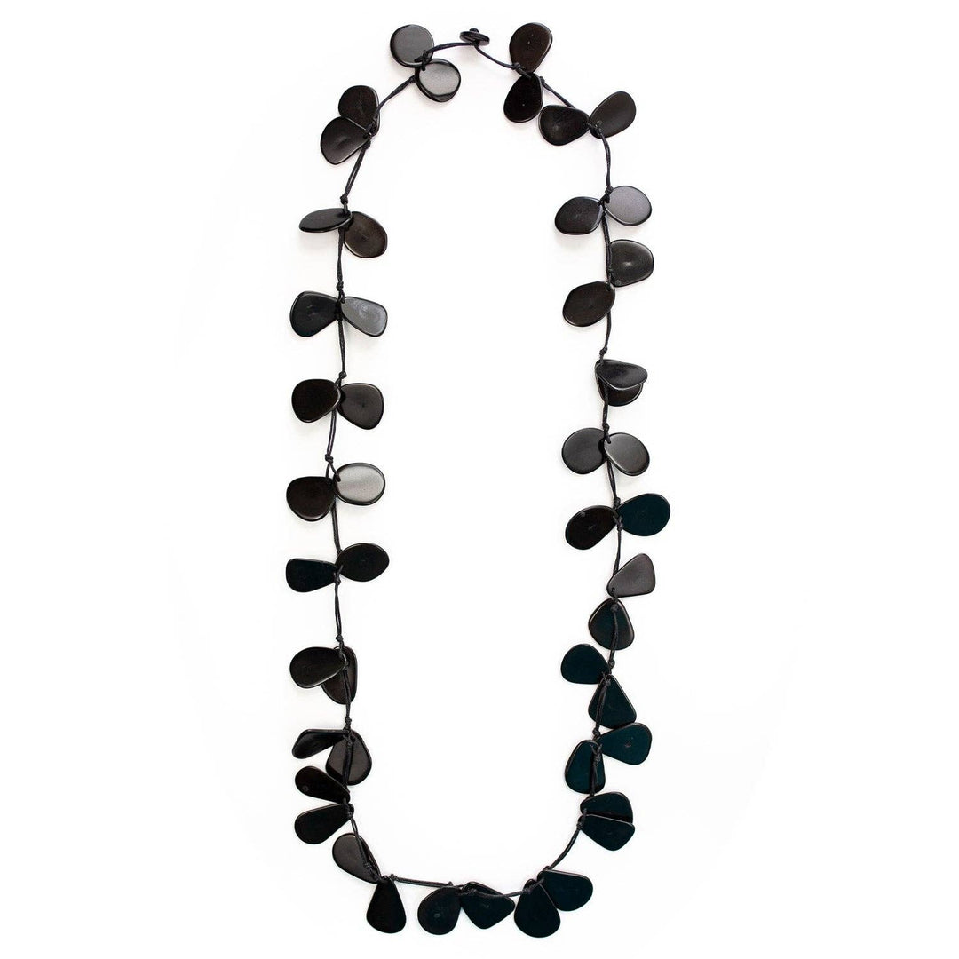 Slice Necklace: Onyx/Charcoal