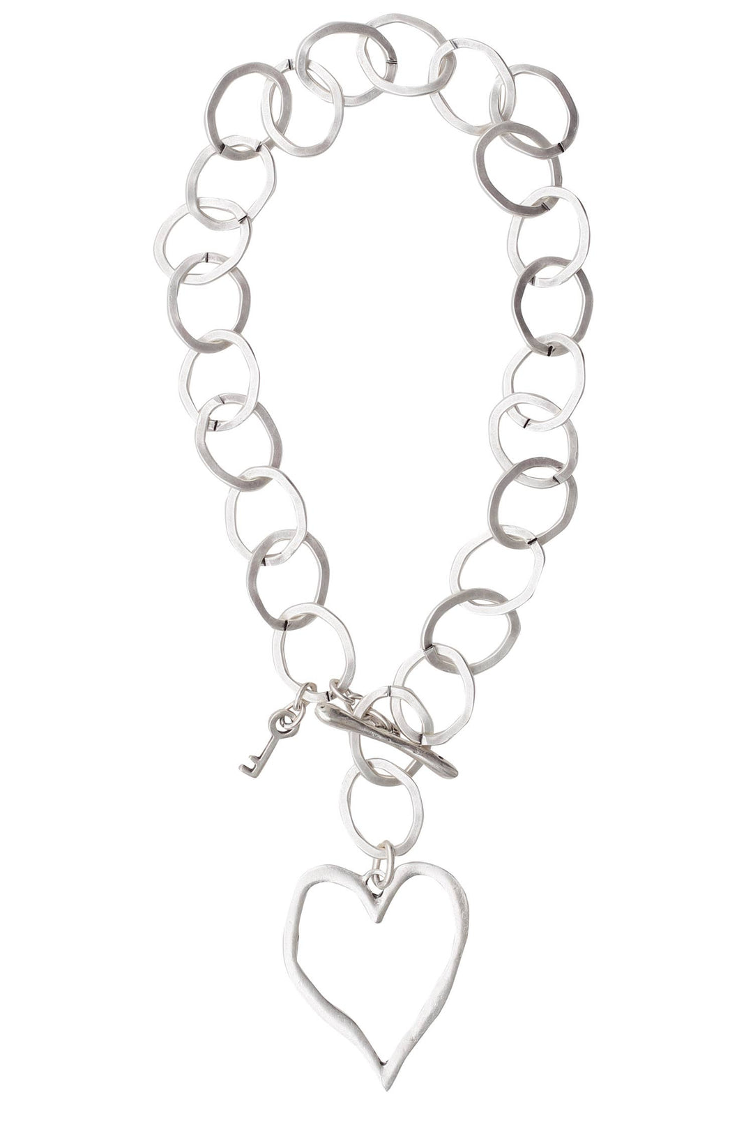 Handmade Heart Pewter Neck - 3860