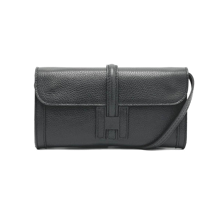 Leather clutch, Made in Italy,112532: Camel