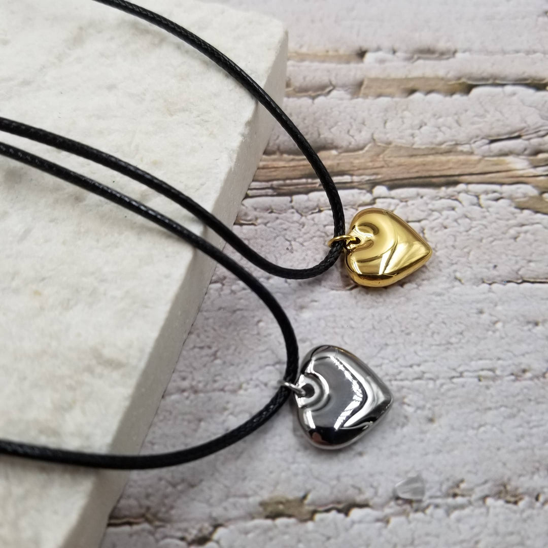 Heart Necklace : Silver