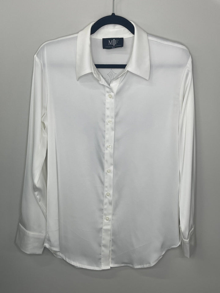 Shirt, Silky Ivory, Gold Queen Bee: Small