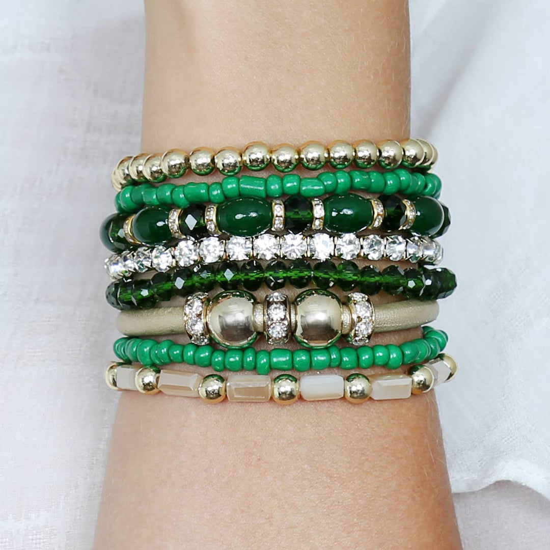 MULTI LINE BRACELET: BLACK