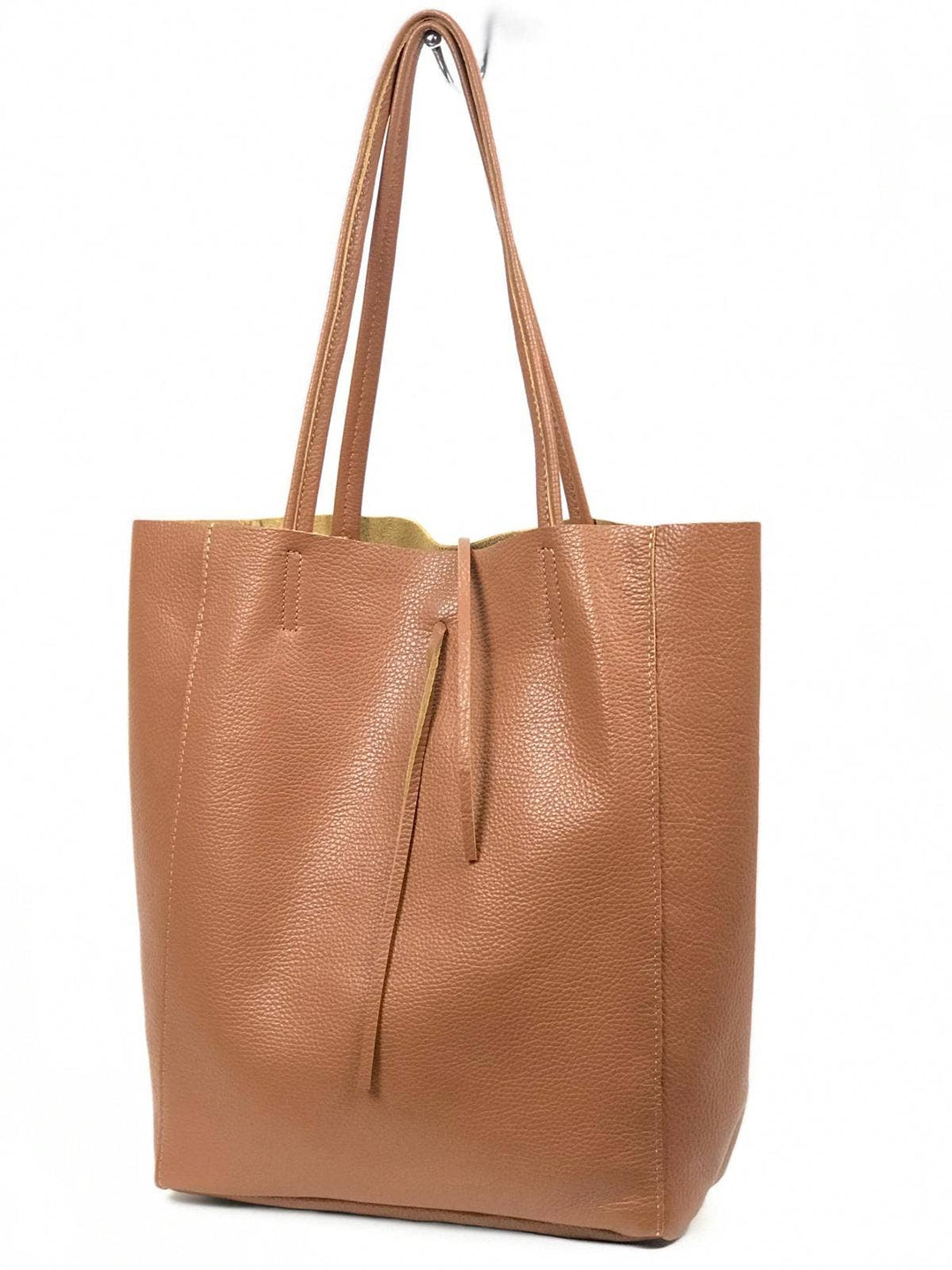Italian Leather shopper: Black