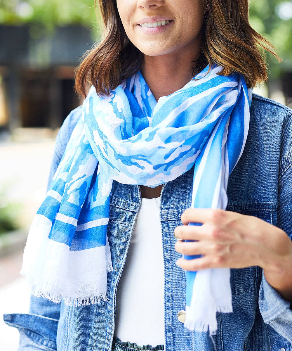 Camo Scarf: Green & Brown