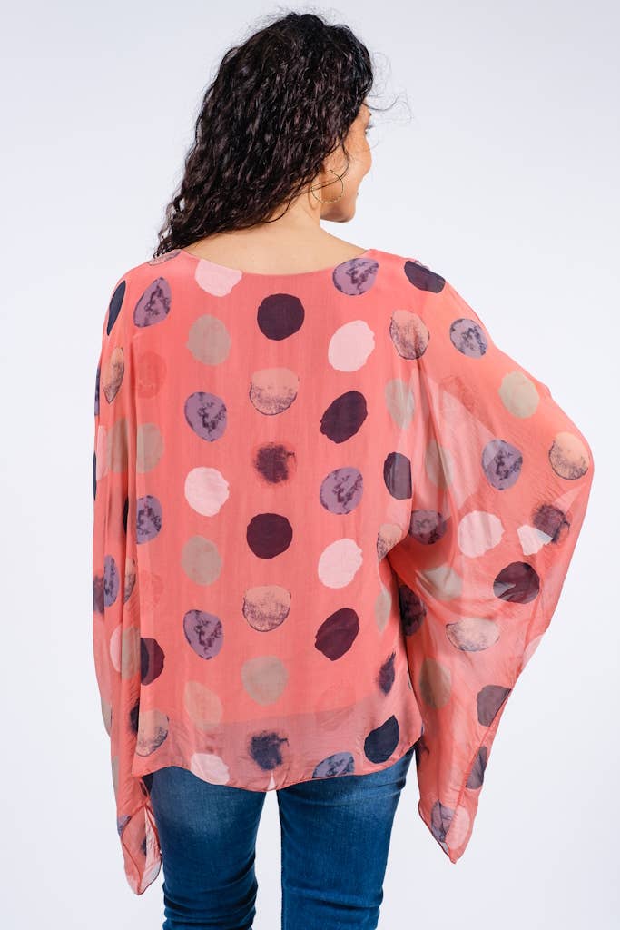 Circle Silk Kaftan (BQ201R):Taupe
