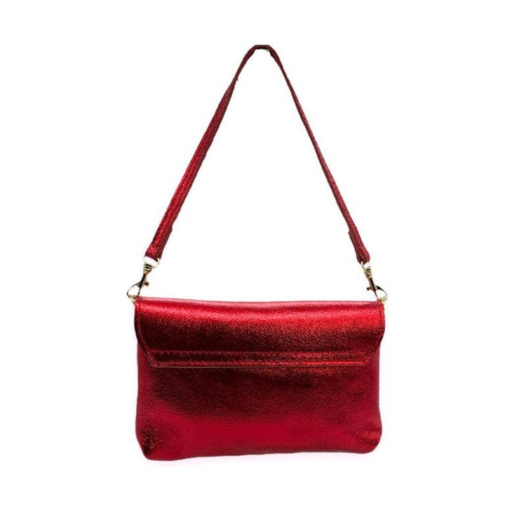 Leather Bag with Bee: Black