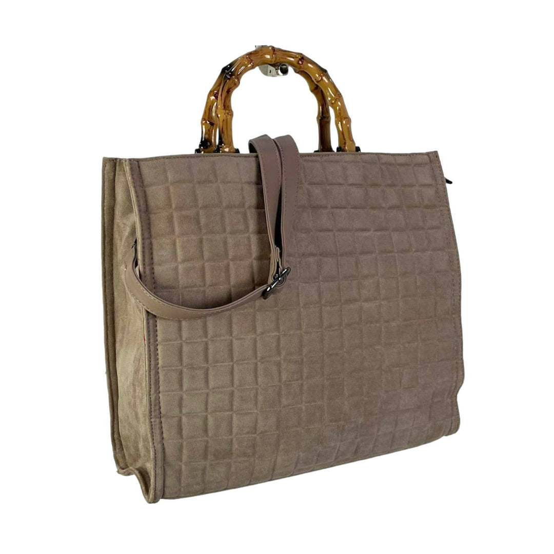 Bag w/ Bamboo Handles: Black