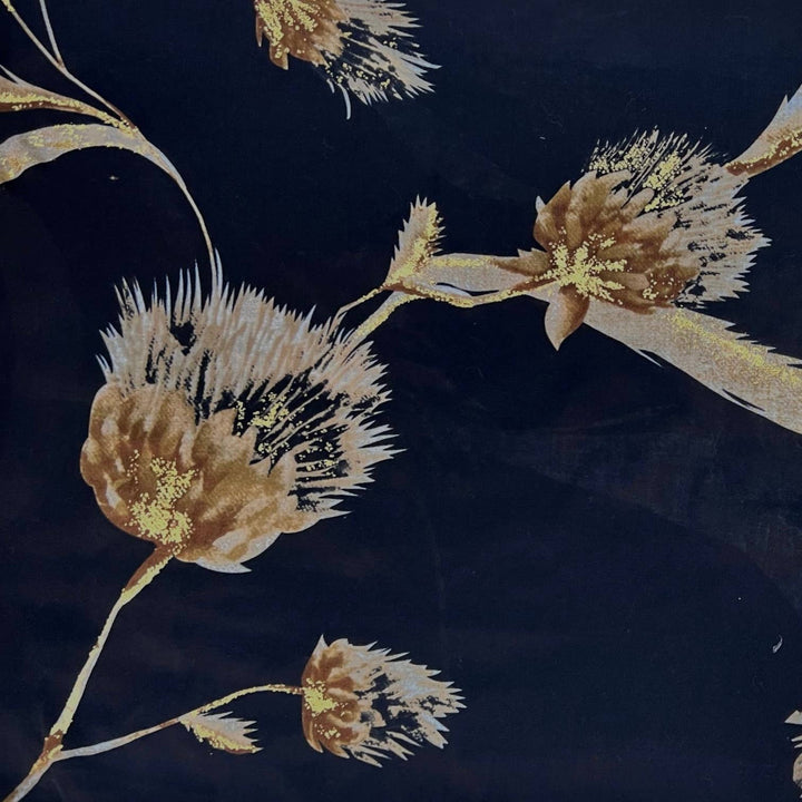 Dusty miller flower scarf: Cream