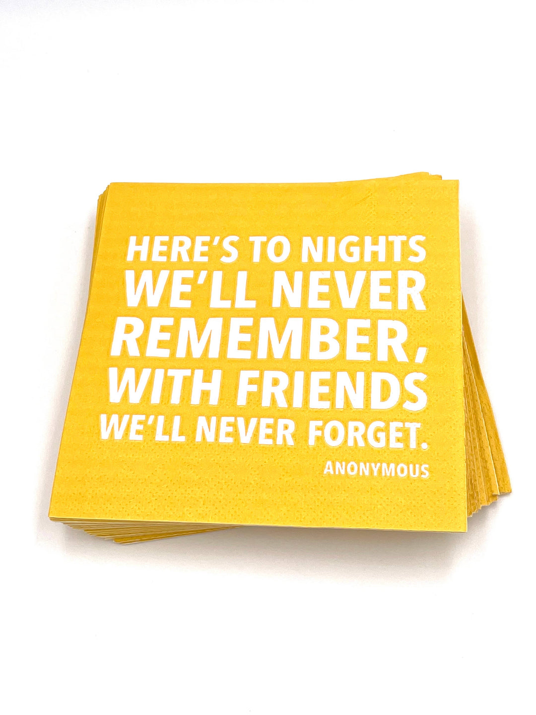 Party Napkins | To Nights We'll Never forget