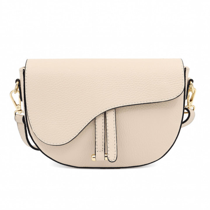 Leather Saddle Bag – Made in Italy: Nero