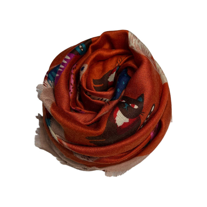 Cat with costumes print: Black