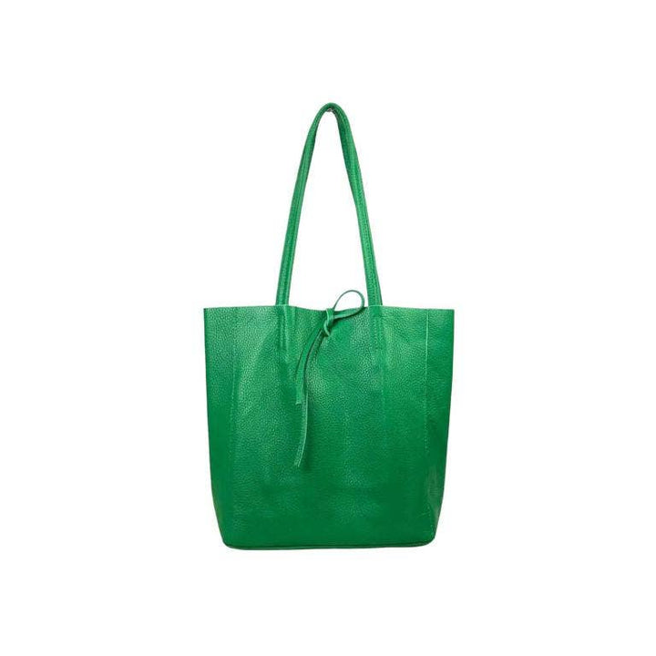 Leather Tote Bag: Black