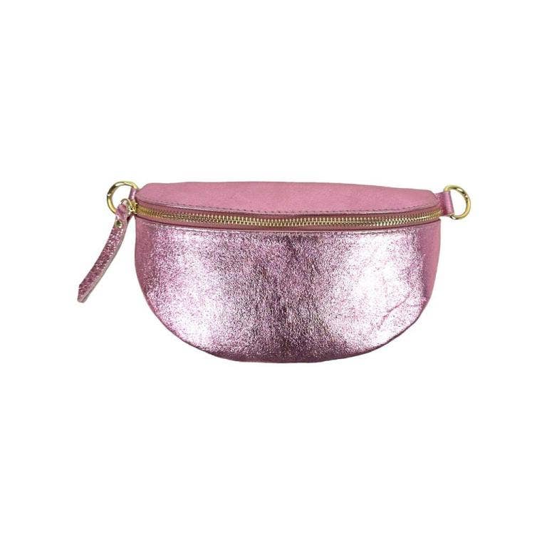Metallic Leather Waist : Money